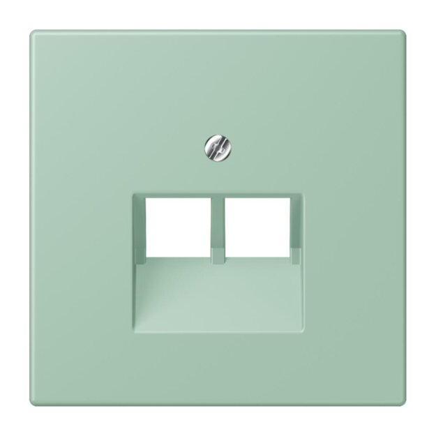 Jung LC969-2UA217 Abdeckung für IAE/UAE-Anschlussdosen 1 x 8-polig LC320 (Thermoplast lackiert) Vert Anglais Clair Les Couleurs® Le Corbusier