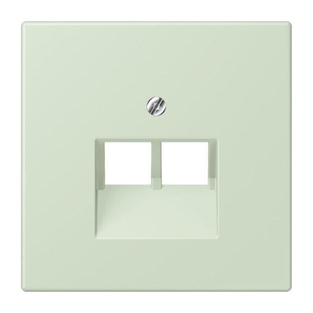 Jung LC969-2UA218 Abdeckung für IAE/UAE-Anschlussdosen 1 x 8-polig LC320 (Thermoplast lackiert) Vert Anglâis Pale Les Couleurs® Le Corbusier