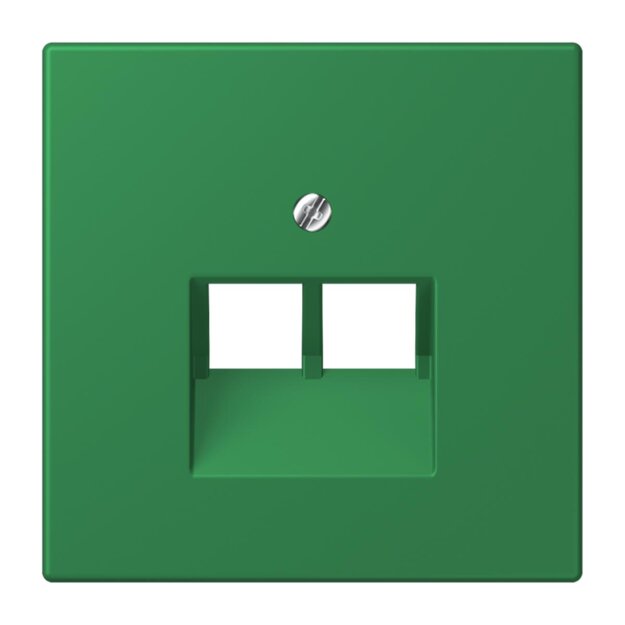 Jung LC969-2UA219 Abdeckung für IAE/UAE-Anschlussdosen 1 x 8-polig LC320 (Thermoplast lackiert) Vert Foncé Les Couleurs® Le Corbusier
