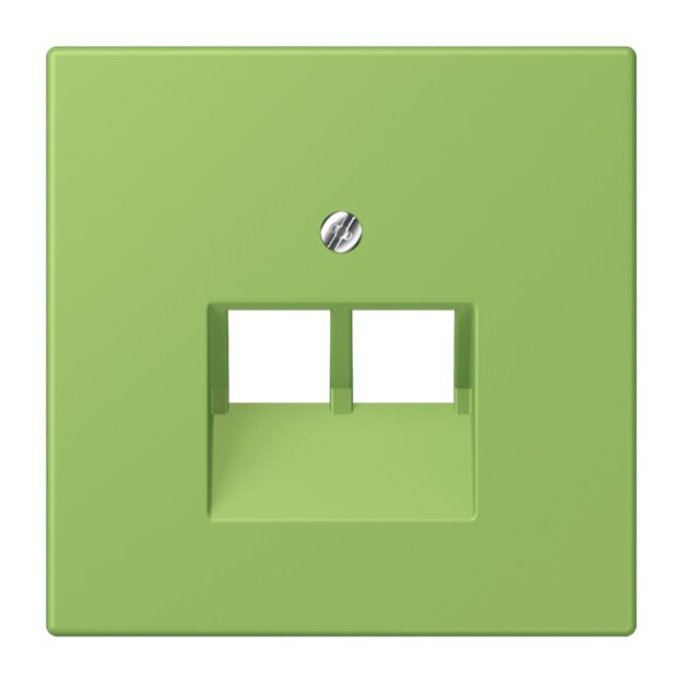 Jung LC969-2UA220 Abdeckung für IAE/UAE-Anschlussdosen 1 x 8-polig LC320 (Thermoplast lackiert) Vert 31 Les Couleurs® Le Corbusier