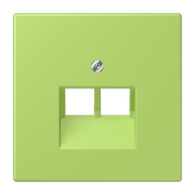 Jung LC969-2UA221 Abdeckung für IAE/UAE-Anschlussdosen 1 x 8-polig LC320 (Thermoplast lackiert) Vert Clair Les Couleurs® Le Corbusier