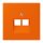 Jung LC969-2UA224 Abdeckung für IAE/UAE-Anschlussdosen 1 x 8-polig LC320 (Thermoplast lackiert) Orange Les Couleurs® Le Corbusier
