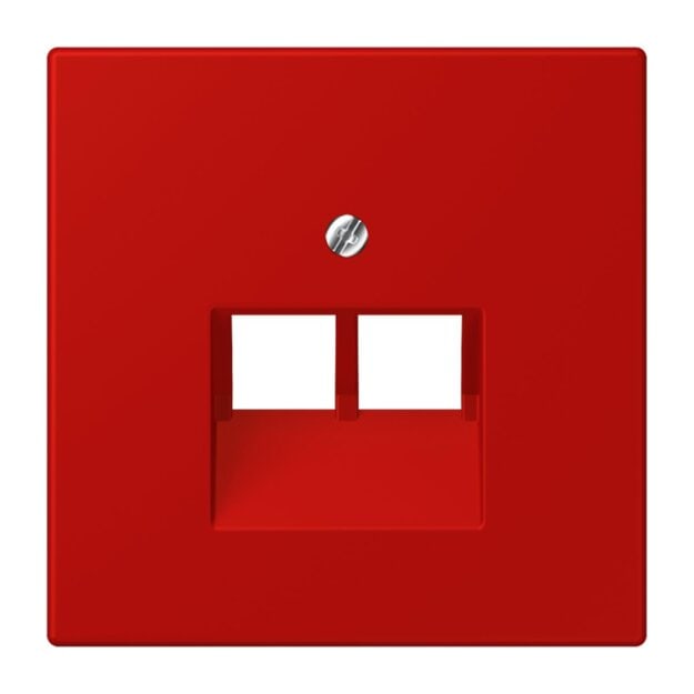 Jung LC969-2UA227 Abdeckung für IAE/UAE-Anschlussdosen 1 x 8-polig LC320 (Thermoplast lackiert) Rouge Vermillon 31 Les Couleurs® Le Corbusier