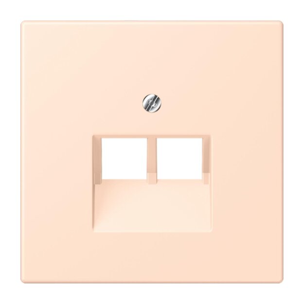 Jung LC969-2UA228 Abdeckung für IAE/UAE-Anschlussdosen 1 x 8-polig LC320 (Thermoplast lackiert) Rose Pâle Les Couleurs® Le Corbusier