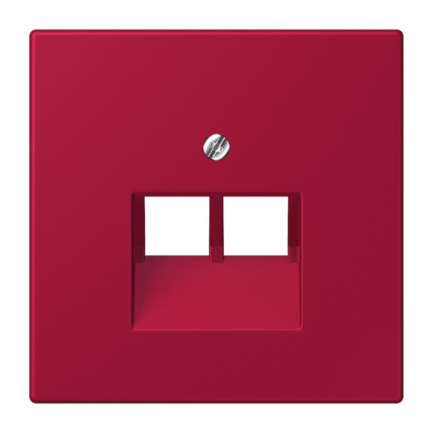 Jung LC969-2UA229 Abdeckung für IAE/UAE-Anschlussdosen 1 x 8-polig LC321 (Thermoplast lackiert) Rouge Carmin Les Couleurs® Le Corbusier
