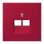 Jung LC969-2UA229 Abdeckung für IAE/UAE-Anschlussdosen 1 x 8-polig LC321 (Thermoplast lackiert) Rouge Carmin Les Couleurs® Le Corbusier