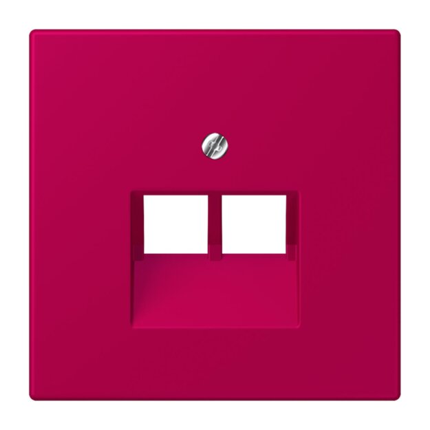 Jung LC969-2UA230 Abdeckung für IAE/UAE-Anschlussdosen 1 x 8-polig LC321 (Thermoplast lackiert) Rouge Rubia Les Couleurs® Le Corbusier