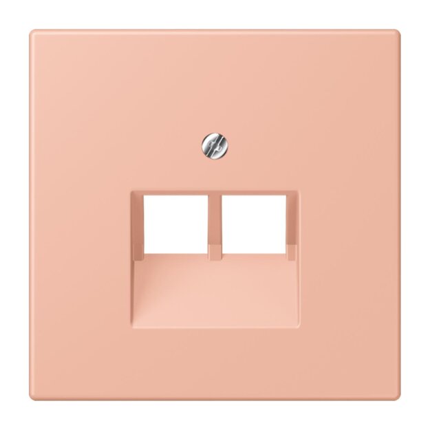 Jung LC969-2UA231 Abdeckung für IAE/UAE-Anschlussdosen 1 x 8-polig LC321 (Thermoplast lackiert) Rose Clair Les Couleurs® Le Corbusier