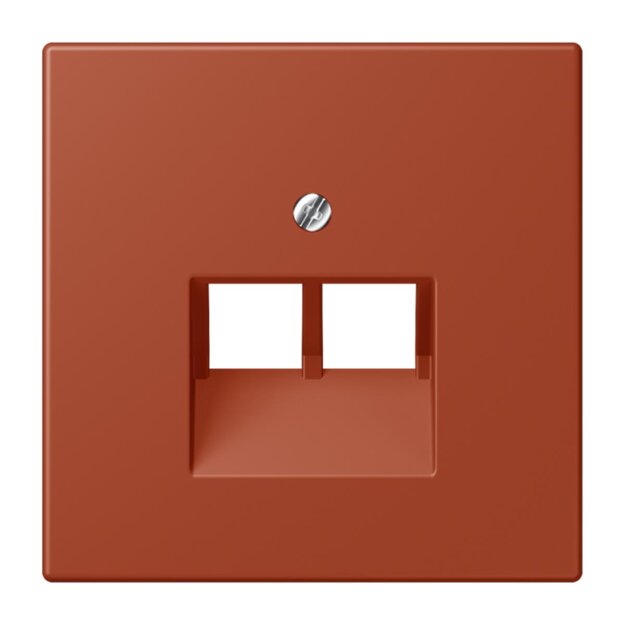 Jung LC969-2UA232 Abdeckung für IAE/UAE-Anschlussdosen 1 x 8-polig LC321 (Thermoplast lackiert) LOcre Rouge Les Couleurs® Le Corbusier