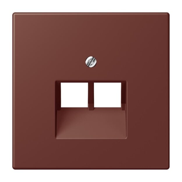 Jung LC969-2UA235 Abdeckung für IAE/UAE-Anschlussdosen 1 x 8-polig LC321 (Thermoplast lackiert) Terre Sienne Brûlée 31 Les Couleurs® Le Corbusier