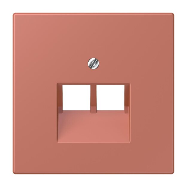 Jung LC969-2UA236 Abdeckung für IAE/UAE-Anschlussdosen 1 x 8-polig LC321 (Thermoplast lackiert) Terre Sienne Brique Les Couleurs® Le Corbusier