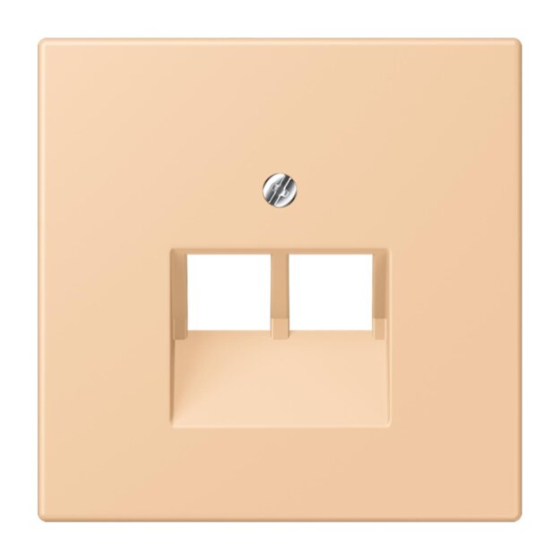Jung LC969-2UA237 Abdeckung für IAE/UAE-Anschlussdosen 1 x 8-polig LC321 (Thermoplast lackiert) Terre Sienne Claire 31 Les Couleurs® Le Corbusier