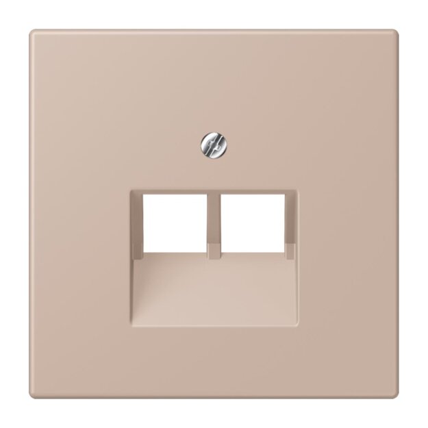 Jung LC969-2UA240 Abdeckung für IAE/UAE-Anschlussdosen 1 x 8-polig LC321 (Thermoplast lackiert) Ombre Brûlée Claire Les Couleurs® Le Corbusier