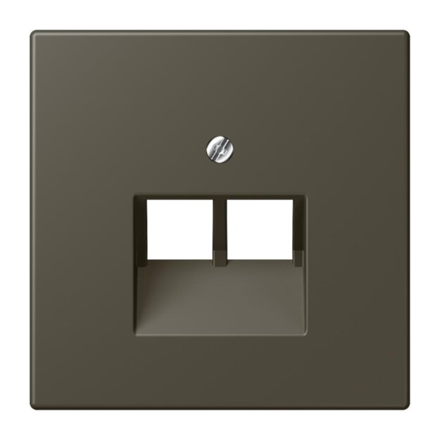 Jung LC969-2UA241 Abdeckung für IAE/UAE-Anschlussdosen 1 x 8-polig LC321 (Thermoplast lackiert) Ombre Naturelle 31 Les Couleurs® Le Corbusier