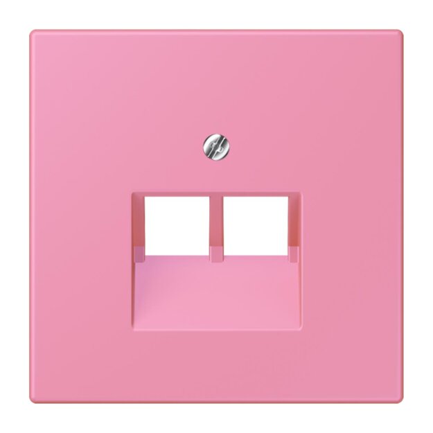 Jung LC969-2UA246 Abdeckung für IAE/UAE-Anschlussdosen 1 x 8-polig LC432 (Thermoplast lackiert) Rose Vif Les Couleurs® Le Corbusier