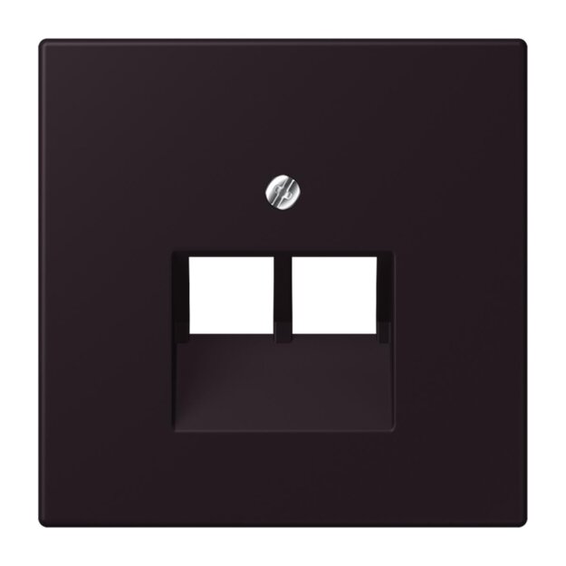 Jung LC969-2UA248 Abdeckung für IAE/UAE-Anschlussdosen 1 x 8-polig LC432 (Thermoplast lackiert) Noir DIvoire Les Couleurs® Le Corbusier