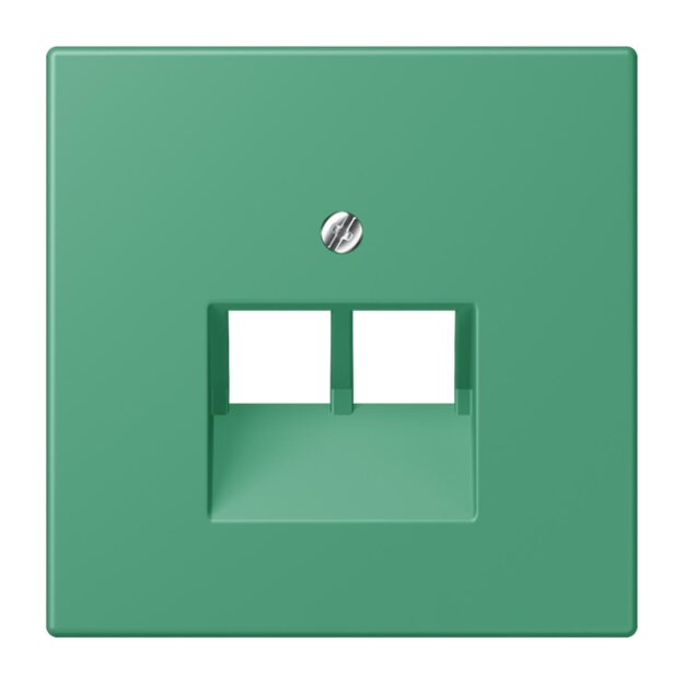 Jung LC969-2UA250 Abdeckung für IAE/UAE-Anschlussdosen 1 x 8-polig LC432 (Thermoplast lackiert) Vert 59 Les Couleurs® Le Corbusier