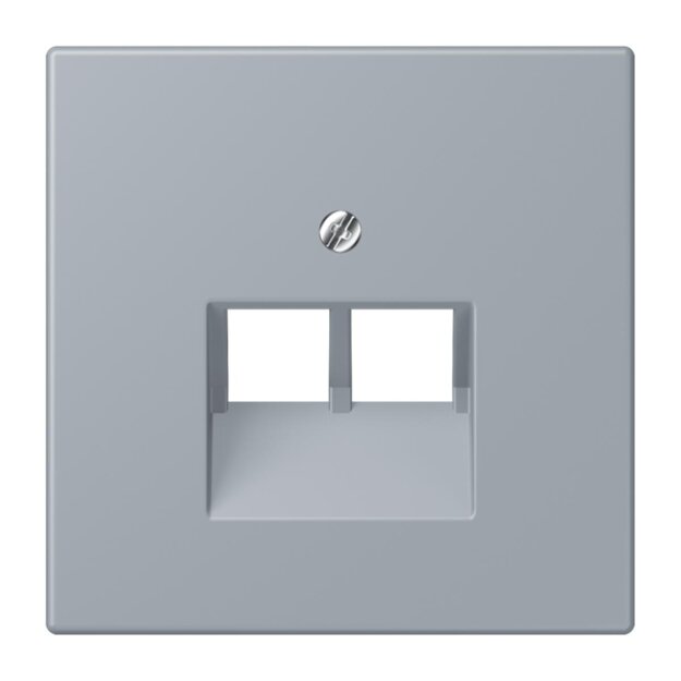 Jung LC969-2UA257 Abdeckung für IAE/UAE-Anschlussdosen 1 x 8-polig LC432 (Thermoplast lackiert) Gris Clair 59 Les Couleurs® Le Corbusier