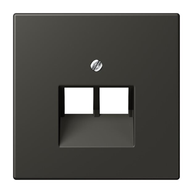 Jung LC969-2UA259 Abdeckung für IAE/UAE-Anschlussdosen 1 x 8-polig LC432 (Thermoplast lackiert) Ombre Naturelle 59 Les Couleurs® Le Corbusier