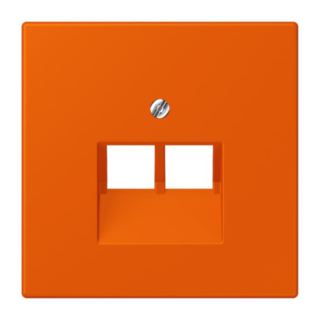 Jung LC969-2UA260 Abdeckung für IAE/UAE-Anschlussdosen 1 x 8-polig LC432 (Thermoplast lackiert) Orange Vif Les Couleurs® Le Corbusier
