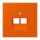 Jung LC969-2UA260 Abdeckung für IAE/UAE-Anschlussdosen 1 x 8-polig LC432 (Thermoplast lackiert) Orange Vif Les Couleurs® Le Corbusier
