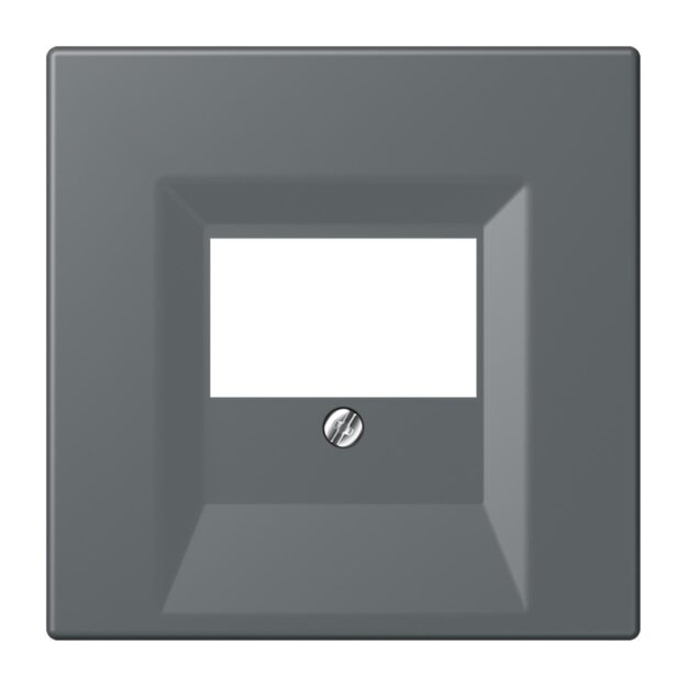Jung LC969T202 Abdeckung für TAE-Anschlussdosen LC32010 (Thermoplast lackiert) Gris Foncé 31 Les Couleurs® Le Corbusier