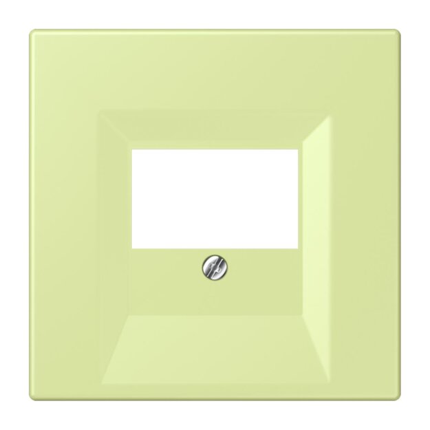 Jung LC969T222 Abdeckung für TAE-Anschlussdosen LC32053 (Thermoplast lackiert) Vert Jaune Clair Les Couleurs® Le Corbusier