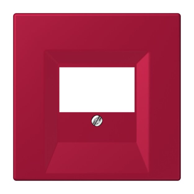 Jung LC969T229 Abdeckung für TAE-Anschlussdosen LC32100 (Thermoplast lackiert) Rouge Carmin Les Couleurs® Le Corbusier