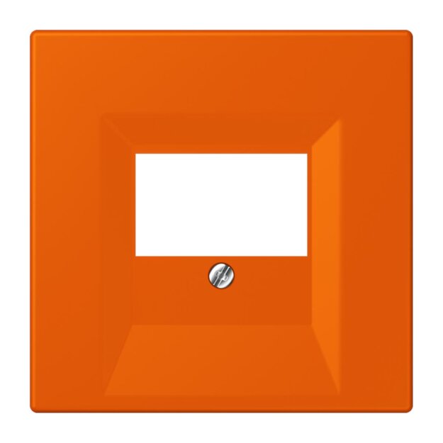 Jung LC969T260 Abdeckung für TAE-Anschlussdosen LC4320S (Thermoplast lackiert) Orange Vif Les Couleurs® Le Corbusier
