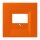 Jung LC969T260 Abdeckung für TAE-Anschlussdosen LC4320S (Thermoplast lackiert) Orange Vif Les Couleurs® Le Corbusier