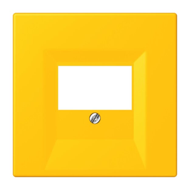 Jung LC969T263 Abdeckung für TAE-Anschlussdosen LC4320W (Thermoplast lackiert) Le Jaune Vif Les Couleurs® Le Corbusier