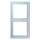 Jung LC982208 Rahmen 2-fach LC32022 (Duroplast lackiert) Outremerclair Les Couleurs® Le Corbusier
