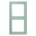 Jung LC982217 Rahmen 2-fach LC32041 (Duroplast lackiert) Vert Anglais Clair Les Couleurs® Le Corbusier