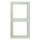 Jung LC982218 Rahmen 2-fach LC32042 (Duroplast lackiert) Vert Anglâis Pale Les Couleurs® Le Corbusier