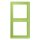 Jung LC982221 Rahmen 2-fach LC32052 (Duroplast lackiert) Vert Clair Les Couleurs® Le Corbusier