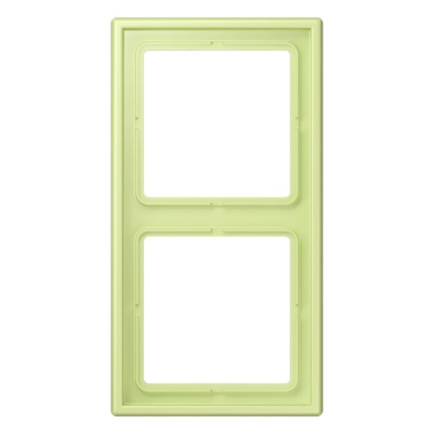Jung LC982222 Rahmen 2-fach LC32053 (Duroplast lackiert) Vert Jaune Clair Les Couleurs® Le Corbusier