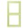 Jung LC982222 Rahmen 2-fach LC32053 (Duroplast lackiert) Vert Jaune Clair Les Couleurs® Le Corbusier