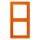 Jung LC982224 Rahmen 2-fach LC32080 (Duroplast lackiert) Orange Les Couleurs® Le Corbusier