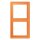 Jung LC982225 Rahmen 2-fach LC32081 (Duroplast lackiert) Orange Clair Les Couleurs® Le Corbusier