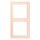 Jung LC982226 Rahmen 2-fach LC32082 (Duroplast lackiert) Orange Pâle Les Couleurs® Le Corbusier