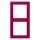 Jung LC982230 Rahmen 2-fach LC32101 (Duroplast lackiert) Rouge Rubia Les Couleurs® Le Corbusier