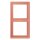 Jung LC982233 Rahmen 2-fach LC32111 (Duroplast lackiert) LOcre Rouge Moyen Les Couleurs® Le Corbusier
