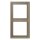 Jung LC982242 Rahmen 2-fach LC32141 (Duroplast lackiert) Ombre Naturelle Moyenne Les Couleurs® Le Corbusier