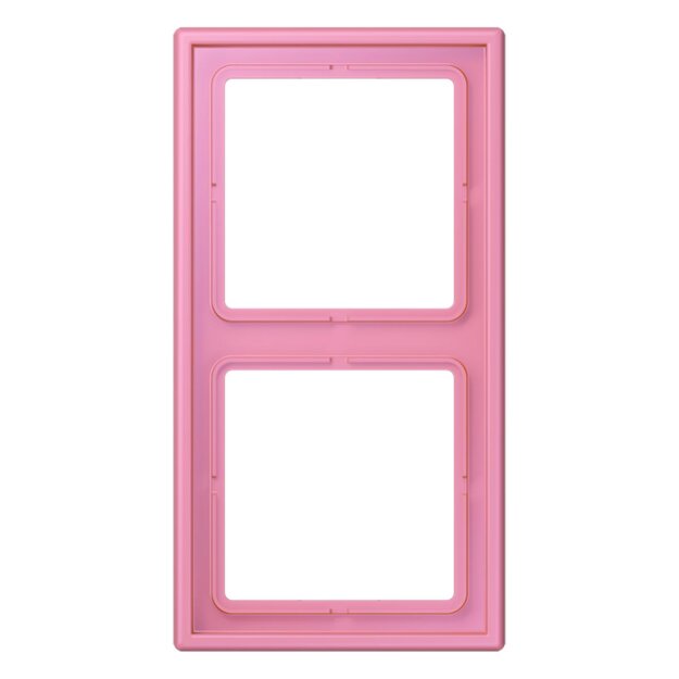 Jung LC982246 Rahmen 2-fach LC4320C (Duroplast lackiert) Rose Vif Les Couleurs® Le Corbusier
