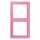 Jung LC982246 Rahmen 2-fach LC4320C (Duroplast lackiert) Rose Vif Les Couleurs® Le Corbusier