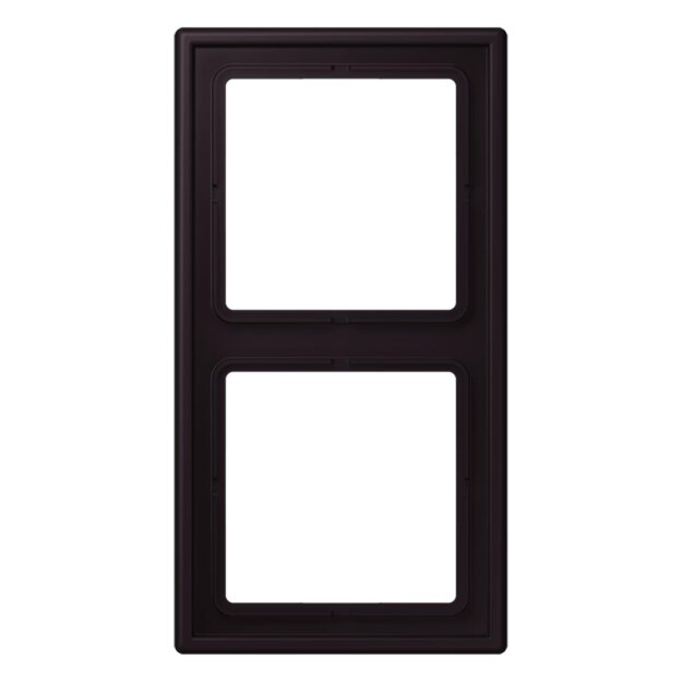 Jung LC982248 Rahmen 2-fach LC4320E (Duroplast lackiert) Noir DIvoire Les Couleurs® Le Corbusier