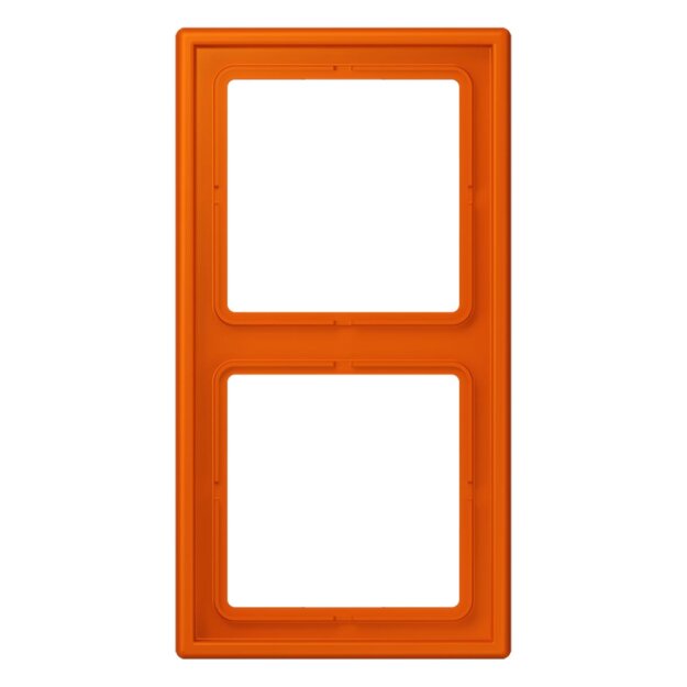 Jung LC982260 Rahmen 2-fach LC4320S (Duroplast lackiert) Orange Vif Les Couleurs® Le Corbusier