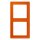 Jung LC982260 Rahmen 2-fach LC4320S (Duroplast lackiert) Orange Vif Les Couleurs® Le Corbusier