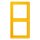 Jung LC982263 Rahmen 2-fach LC4320W (Duroplast lackiert) Le Jaune Vif Les Couleurs® Le Corbusier