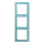 Jung LC983213 Rahmen 3-fach LC32032 (Duroplast lackiert) Céruléen Moyen Les Couleurs® Le Corbusier